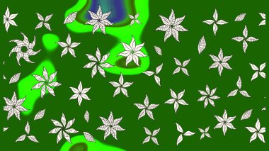 Çiçekler suluboya eskiz deseni. Raster Stili kumaş deseni.