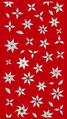 Raster illüstrasyonu. Şatafatlı bahar bahçesi dokusu. Çiçek deseni. Çiçek çizimi arkaplanı.