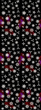 Nazik, narin çiçek arkaplanı. Siyah renkli çiçekler. Raster çiçek desenli ve çiçekli..