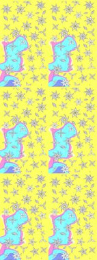 Çiçekleri, deniz kabukları, mandalaları ve suluboya efektleriyle donanma geçmişi. Eskiz modeli etnik tasarım. Yatak çarşafları, ceket, paket tasarımı, kumaş ve moda kavramları için tekstil baskısı.