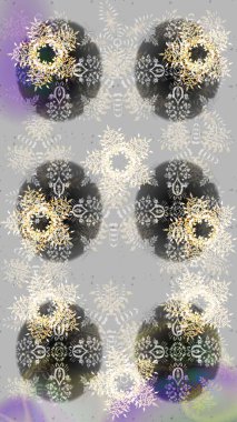 Raster resim. Güzel kar tanesi simgesi. Güzel kar tanesi simgesi web için basit Illustration. Renkli arka plan üzerinde izole sevimli kar taneleri.