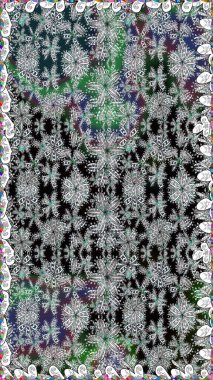 Sevimli, pürüzsüz desenli, küçük çiçekli, klasik tarzda. Kumaş, duvar kağıdı ve kağıt üzerine baskı yapmak için gelişen arka plan. Raster illüstrasyonu. Moda arka planında parlak buketler.