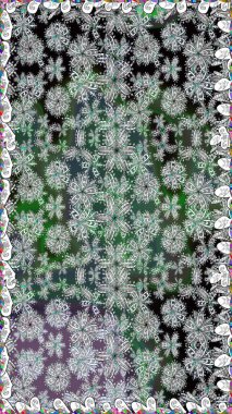 Sevimli çiçek raster deseni. Renkli çiçekler. Renkli Bahar Temalı Kusursuz Arkaplan. Düz Çiçek Elementleri Tasarımı.