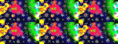 Raster illüstrasyonu. Anti-stres için soyut örnek sayfası. Mavi renklerde.