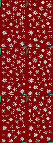 Renkli Bahar Teması eskiz kalıbı. Düz Çiçek Elementleri Tasarımı. Kırmızı renkte çiçekler. Raster illüstrasyonunda çiçek deseni çizimi.