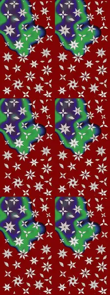 Parlak çiçekli kolaj çiçeği kırmızısı. Çiçek tasarımı için inanılmaz bir kolaj cenneti tarzı. Çiçekli zambaklar eskiz arka planı.