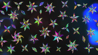 Manzaralı çiçek deseni. Çiçek kompozisyonu, el boyası, hassas şablon. Sevgililer günü ve tebrik kartı konsepti için şık bir davetiye. Üst görünüm, yumuşak gri renk tarzı.