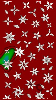 Çiçek deseni. Şatafatlı bahar bahçesi dokusu. Raster illüstrasyonu. Çiçek çizimi arkaplanı.