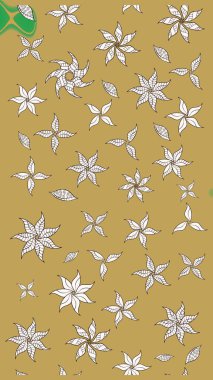 Parlak elementlerin. El çizimi Raster çizimi. Çizim çiçek deseni duvar kağıdı, web sitesi arkaplanı, paket kağıdı, davetiye, broşür, pankart veya web sitesi için kullanılabilir.