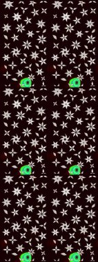 Güzel çiçek deseni. Siyah renkli çiçekler. Renkli Bahar Teması eskiz kalıbı. Düz Çiçek Elementleri Tasarımı.