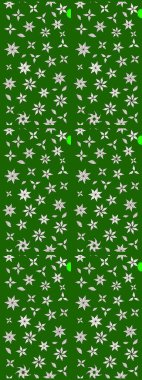 Çiçek desenli raster, yeşil çizgi grafik desenli soyut raster arkaplan. Modern stil dokusu.