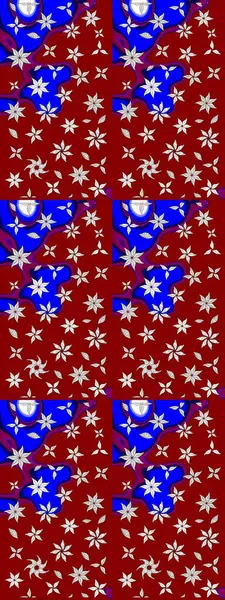 Kıvırcık, parlak örgü. Desen, çizim, çiçek sınırı. Eski moda arka plan. Çiçek çelengi. Raster illüstrasyonu. Güzel, pürüzsüz kumaş, tuval..