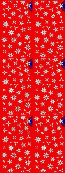 Tony 'nin kumaş kalıbını çiz. Modaya uygun kumaş deseni. Küçük çiçekteki sevimli çiçek deseni. Raster illüstrasyonu.