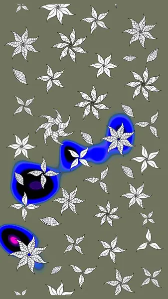 Raster Hip kumaş deseni. Eskiz Vintage Çiçek Deseni.