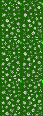 Çiçek desenli raster, yeşil çizgi grafik desenli soyut raster arkaplan. Modern stil dokusu.