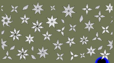 Raster stili kumaş deseni. Çiçekler suluboya çizim deseni.