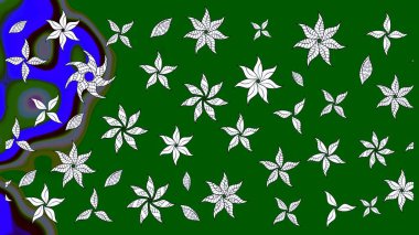 Küçük çiçekte güzel bir desen. Robot resim. Motley illüstrasyonu. Moda baskıları için zarif bir şablon. Küçük renkli çiçekler. Çiçekli yaz çiçekleri.