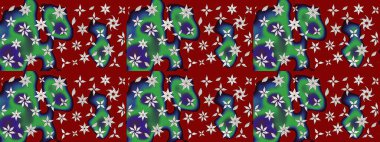 Küçük çiçekteki sevimli çiçek deseni. Raster illüstrasyonu. Modaya uygun kumaş deseni. Tony 'nin kumaş desenini çiz.