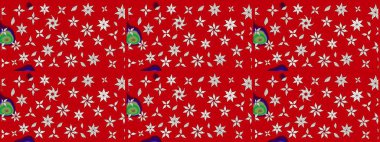 Sevimli çiçek raster deseni. Kırmızı renkte çiçekler. Renkli Bahar Teması eskiz kalıbı. Düz Çiçek Elementleri Tasarımı.