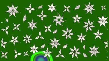 Raster Yumuşak kumaş deseni. Çiçek yeşili eskiz deseni. Klasik taslak çizimi. Raster çiçek izi..