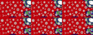 Kırmızı renklerde. Taslak dekoratif arka plan, çiçek mandala. Raster illüstrasyonu. Çiçek..