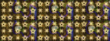 Renkli kar taneleri Raster çizimi. Güzel bir kış süsü. Raster kahverengi, gri ve yeşil kar tanelerinden izole edilmiş..