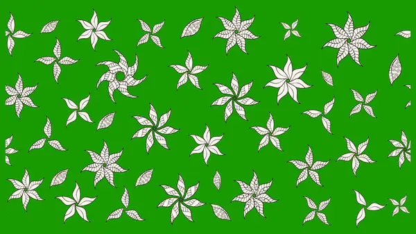 Renkli Bahar Teması eskiz kalıbı. Çiçeksel fantezi tasarımı ve parlak bir arka plan çizimi. Düz Çiçek Elementleri Tasarımı.