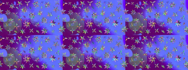 Robot resim. Moda baskıları için zarif bir şablon. Küçük çiçekte güzel bir desen. Çiçekli bahar çiçekleri. Motley illüstrasyonu. Küçük renkli çiçekler..