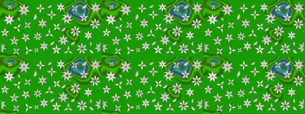 Çiçekli eskiz çizimi. Yeşil renkli çiçekler. Renkli Yaz Temalı eskiz kalıbı. Düz Çiçek Elementleri Tasarımı.