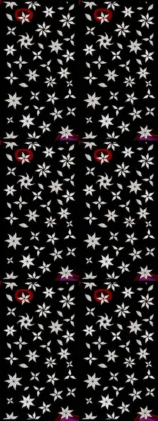 Eski usul. Tomurcukları papatya çiçekleri olan sevimli bir çiçek deseni. Miles Fleur, süslü püslü bir süs. Eskiz geçmişi. Kumaş, tekstil, duvar kağıdı baskısı için. Raster illüstrasyonu.