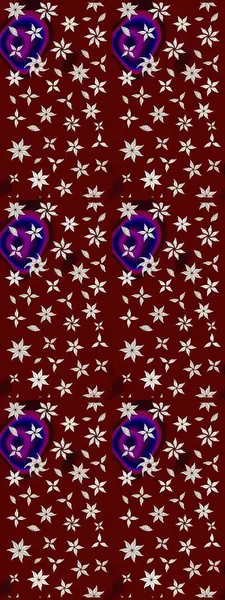 Raster illüstrasyonu. Güzel kumaş deseni. Bahar çiçekli güzel bir çiçek deseni..