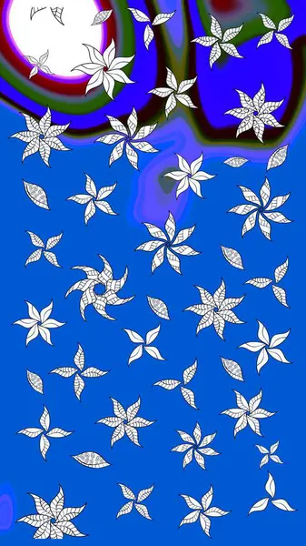 Kıvırcık, parlak örgü. Desen, çizim, çiçek sınırı. Güzel, parlak, pürüzsüz kumaş, tuval. Çiçek çelengi. Raster illüstrasyonu. Klasik eski arkaplan.