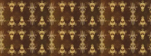 Raster Illustrasyon 'daki Çiçek Deseni' nin son moda çizimi. Düz Çiçek Elementleri Tasarımı. Renkli Yaz Temalı eskiz kalıbı. Güzel kumaş deseni.