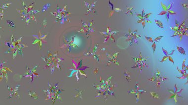 Moda baskısı. Dekorasyon ve tasarım için güzel bir desen. Suluboya çizim kalıbı. Raster illüstrasyonu. Eski model. Çiçeğin suluboya çizimlerinin zarif deseni.