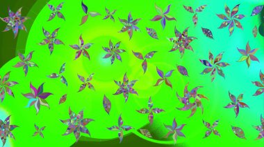 Parlak renkli çiçekli ve yeşil yapraklı harika bir çiçek deseni. Moda baskıları için zarif bir şablon. Halk tarzı. Modern çiçek arkaplanı.