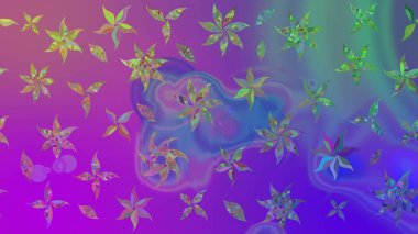 Gömlek, arka plan modelini çiz. Mor renkli çiçekler. Tropik çiçekler.