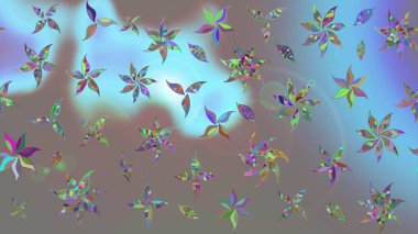 Çizim kalıbı. Raster illüstrasyonu. Gri renklerde. Çiçek duvar kağıdı. Hint süsü. Renkli süs kenarı.