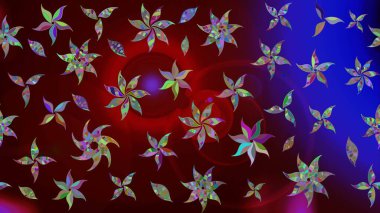 Yumuşak pamuk tasarımı. Raster 'ın taze dokusu. Yumuşak fayans. Paketleme, tekstil, duvar kâğıdı için çiçek eskizi. Klasik çiçek deseni.