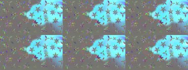 Elle çizilmiş çiçek desenli Raster çizimi. Tekstil, kumaş, ambalaj, hatıra defteri için hoş bir çiçek arkaplanı. Gri arka planda. Çocuksu tasarım.