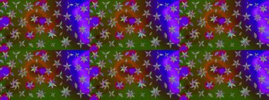 Sevimli küçük çiçek desenle. Raster resim. Çiçek desenli çiçek ve yaprakları ile.