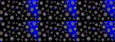 Düz Çiçek Elementleri Tasarımı. Siyah renkli çiçekler. Güzel çiçek deseni. Renkli Bahar Teması çizim şablonu.