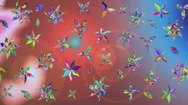 Karalama çiçekleri çizim kalıbı. Sanat çiçekleri ve arka planda izler bırakıyor. Pembe el çizimi desen. Raster deseni.