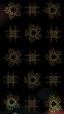 Siyah, kahverengi ve gri renkli kar taneleri. Noel stili. Raster illüstrasyonu.