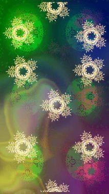 Renkli elementlerle Raster ilginç desen.