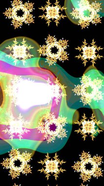 Modern gelişim, siyah raster arka plan duvar kâğıdı illüstrasyonu, klasik çizgi çizgisi, desenli desenli çiçekler, çiçekli süsler. Çiçekli el çizimi çizimi deseni.