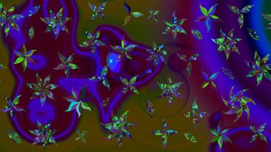 Moda baskıları için zarif bir şablon. Çiçekli bahar çiçekleri. Küçük renkli çiçekler. Motley illüstrasyonu. Küçük çiçekte güzel bir desen. Çizim.