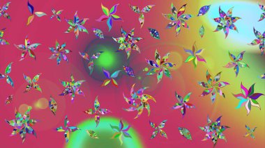 Gömlek baskısı için çiçek boyası. Çiçek desenli eskiz. Pembe renkte çiçekler.