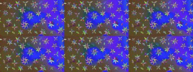 Organik elementler. Raster deseni. Suluboya etkisi. Botanik çizim deseni.