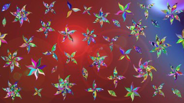 Kabile sanatı boho baskısı, klasik çiçek arkaplanı. Arkaplan dokusu, duvar kağıdı, kahverengi renkli çiçek teması. Soyut etnik raster çizim kalıbı.