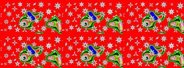 Taslak dekoratif arka plan, çiçek mandala. Çiçek. Raster illüstrasyonu. Kırmızı renklerde.